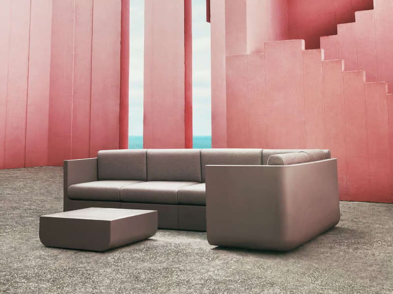 ULM - Corner sectional garden sofa by VONDOM