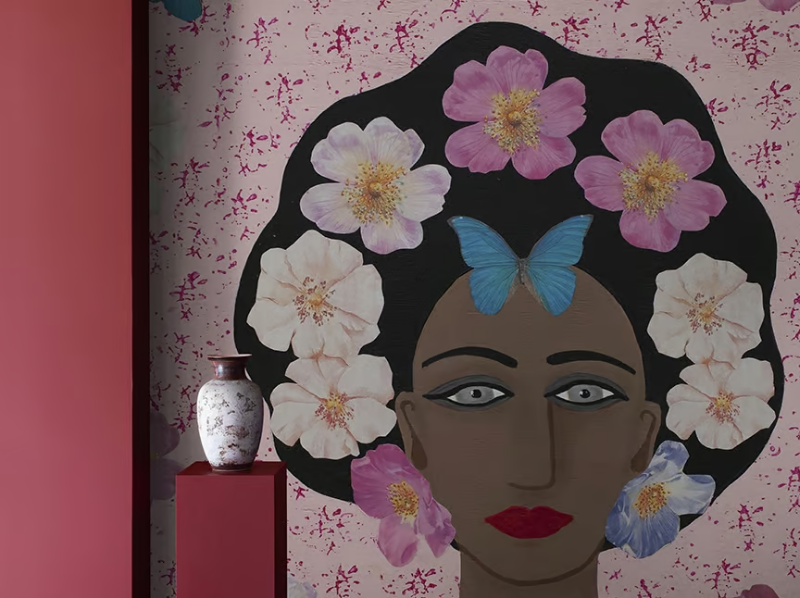 FLOR - Relief nonwoven wallpaper by Wall&decò
