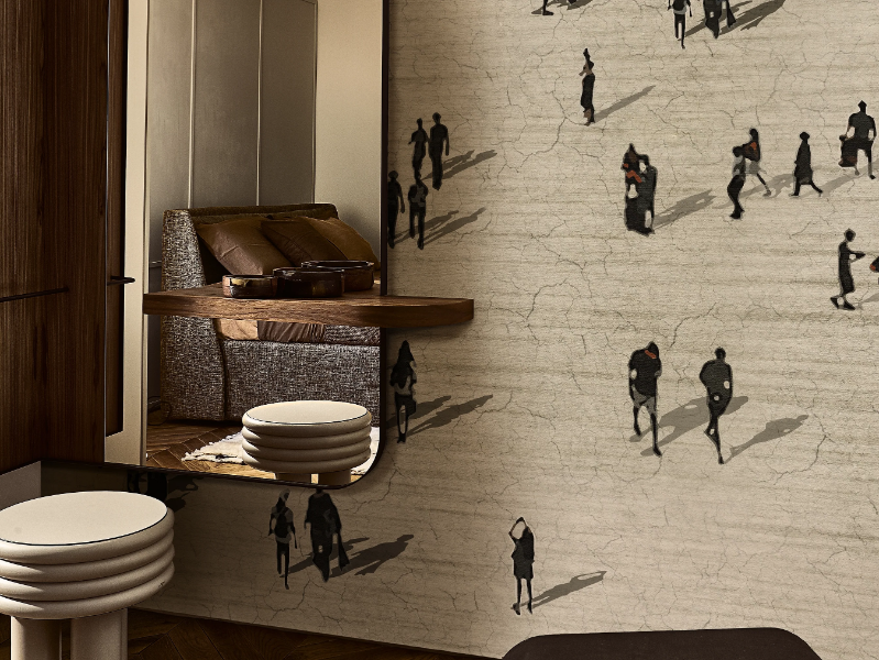 LA CITTA' FLUIDA - Panoramic wallpaper by Wall&decò