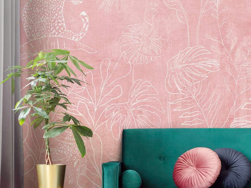 ETCHING - Oriental wallpaper, eco-friendly, PVC free and washable by WallPepper®/Group