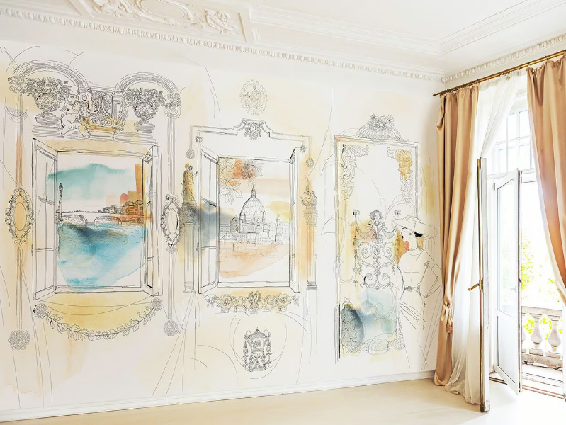FLORENCE FROM A BEAUTIFUL PALACE - PVC free, eco-friendly, washable wallpaper by WallPepper®/Group