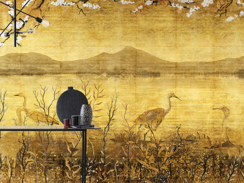 HARI - Oriental wallpaper, PVC free, eco-friendly, washable by WallPepper®/Group