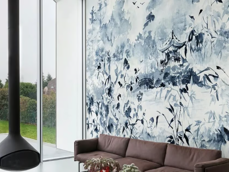 MIGRATION - Oriental wallpaper, eco-friendly, PVC free and washable by WallPepper®/Group