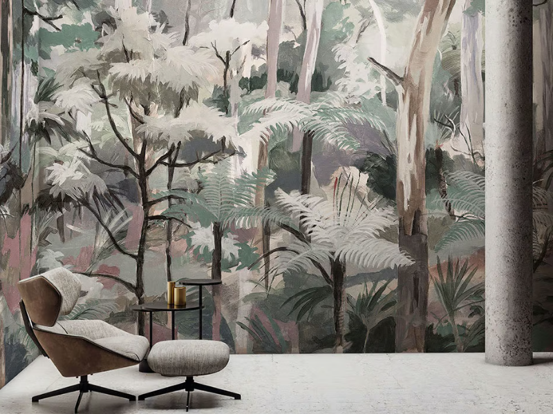 NATIVE FOREST - Tropical wallpaper, PVC free, eco-friendly, washable by WallPepper®/Group