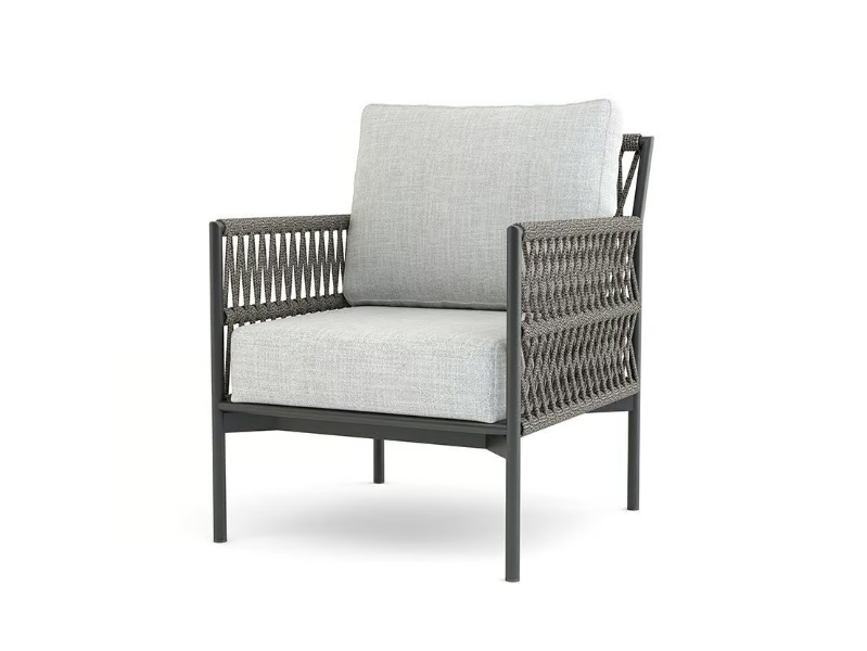LONGSHORE - Aluminium garden chair with armrests by Walters