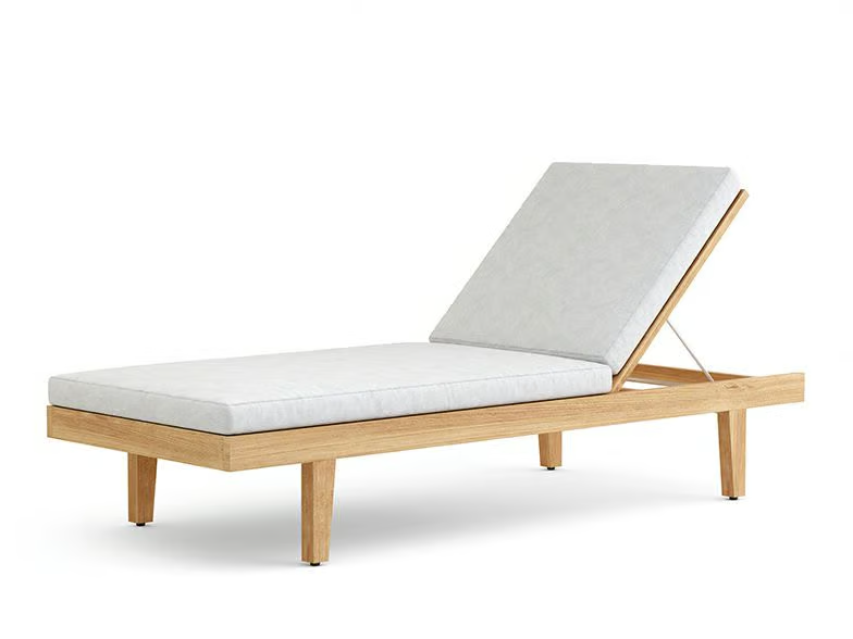 RESORT ANDES - Recliner teak sun lounger by Walters