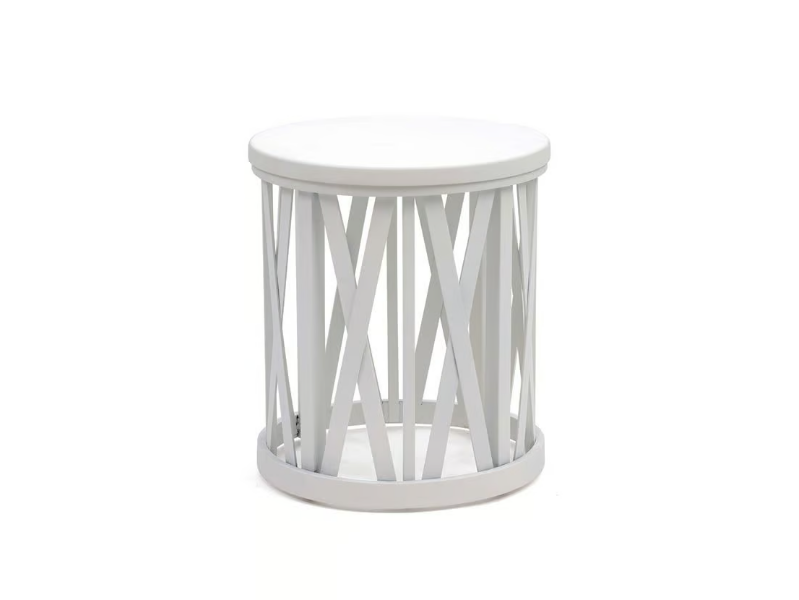 RESORT XAVIER - Round aluminium garden side table by Walters