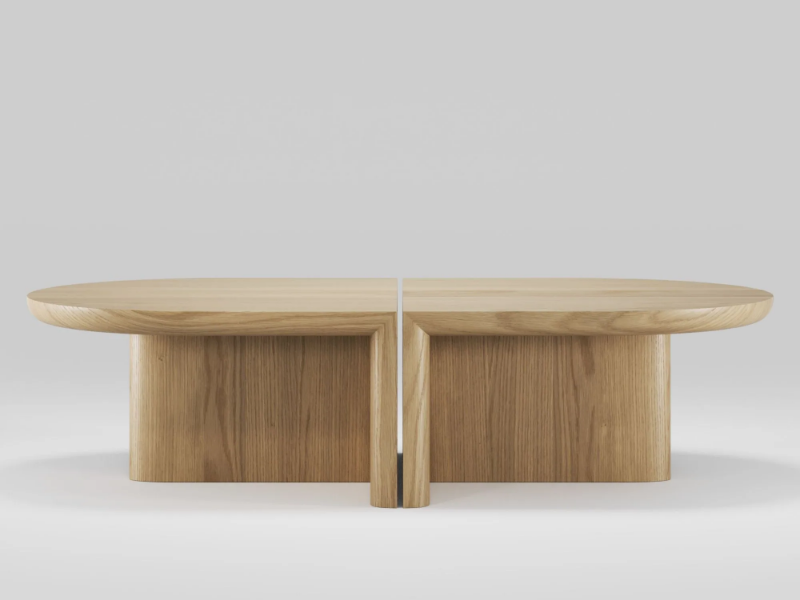 RE-FORM - Modular oak coffee table by Wewood