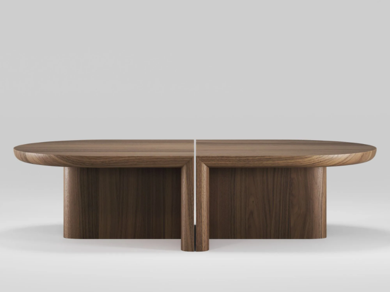 RE-FORM - Modular walnut coffee table by Wewood