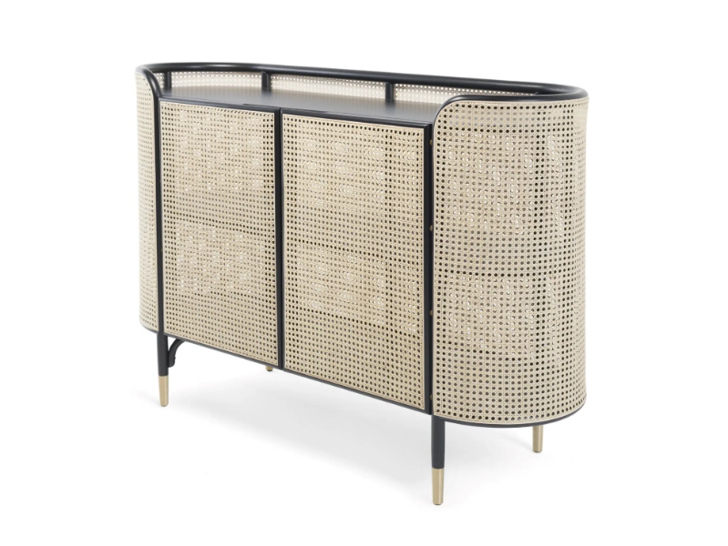 MOS - Vienna straw sideboard with doors by Wiener GTV Design
