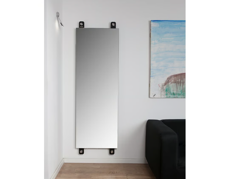 FLAT - ART346 - Rectangular wall-mounted hall mirror by Wissmann raumobjekte