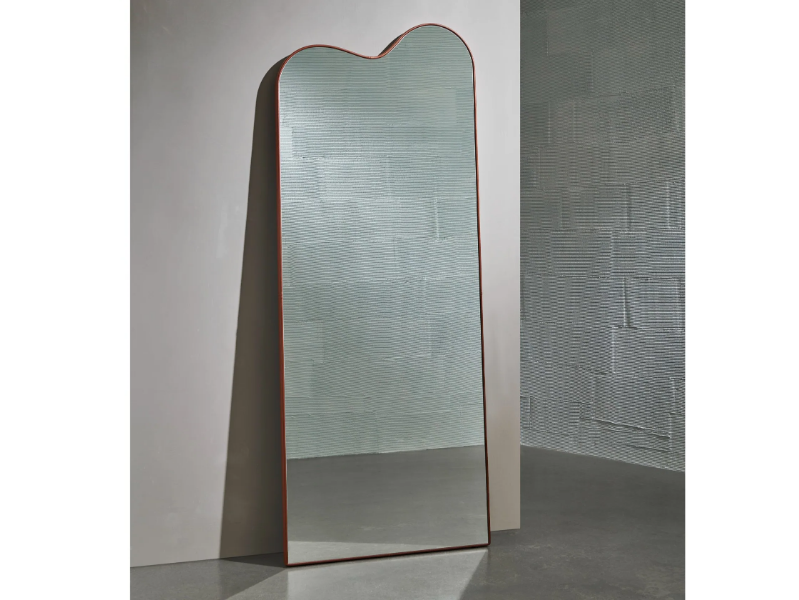 OUVERT - Freestanding wooden mirror by Wittmann