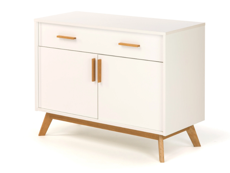 KENSAL NORDIC - Melamine-faced chipboard sideboard with doors by Woodman