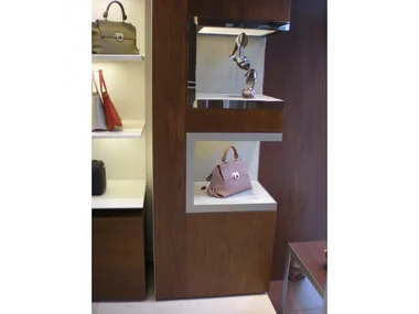 DISPLAY NICHES FOR SHOP INTERIOR - Wall-mounted one-sided retail display unit by YDF