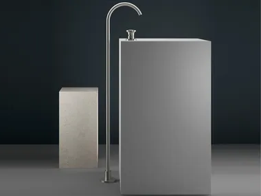 JK21 - Floor standing stainless steel washbasin tap by ZAZZERI