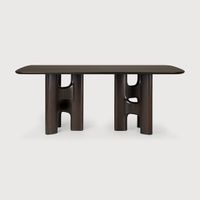 Flow dining table - Rose brown - 200 x 110 x 76 cm (10135092)