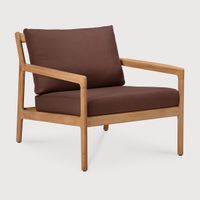 Jack outdoor lounge chair - Natural, Burgundy - 76 x 90 x 74 cm (10S10430)