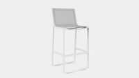 Flat Textil High stool with high backrest