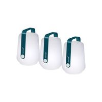 Balad LED Outdoor Set of 3 Table Lamps Acapulco Blue Small
