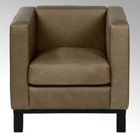 Bella armchair, 74x72x7o cm with leather Afrika,