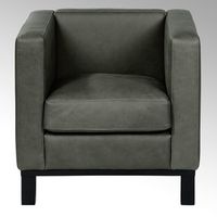 Bella armchair, 74x72x7o cm with leather Afrika,