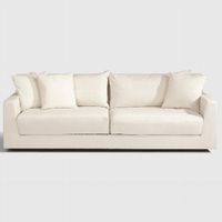 Metropolitan 2-seater white cushions 24ox1o9x8o cm