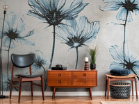 BLUE DAISY - Digital printing vinyl wallpaper _ Architects Paper