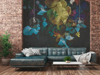 HANGING FLOWERS - Digital printing vinyl wallpaper _ Architects Paper