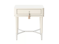 CRIS - Rectangular wooden bedside table with drawers _ Casa Magna