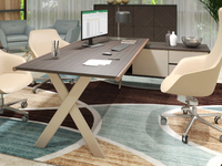 SANT'ANDREA - L-shaped executive desk with shelves _ ESTEL GROUP