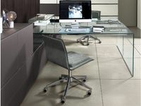 AIR DESK 1 UP - Multiple Glass and Stainless Steel office desk _ Gallotti&Radice
