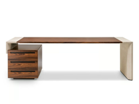 CROSSING - Rectangular wooden office desk with drawers _ i 4 Mariani