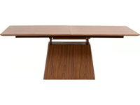 BENVENUTO - Extending rectangular wood veneer dining table _ KARE Design