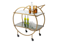 LOFT - Glass and steel drinks trolley _ KARE Design