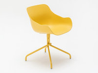 BALTIC BASIC - Swivel trestle-based polypropylene chair with armrests _ mdd