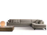 PRINCE - Sectional fabric sofa with chaise longue _ Meridiani