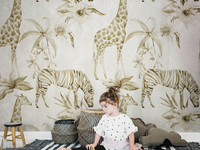 SAFARI - Motif nonwoven kids wallpaper _ MILLE997