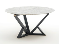CITYLIFE SC5020/PM - Round marble dining table _ OAK