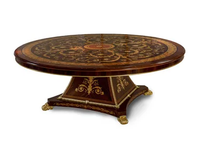 MG1414 - Round rosewood dining table _ OAK
