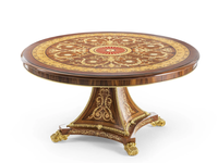 MG1415 - Round rosewood dining table _ OAK