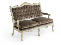 MG3412/2 - Classic style fabric small sofa _ OAK