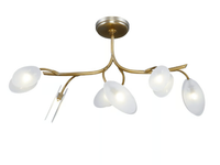 INVERNO 6 - LED handmade brass ceiling lamp _ Patinas Lighting