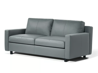 MASSIMOSISTEMA - Leather sofa bed _ Poltrona Frau