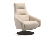SANTANA - Swivel leather armchair _ Sofanella