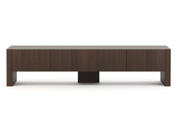 FARO - Low wooden TV cabinet with flap doors _ Stylish Club