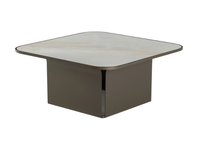 BLOOM - Square low painted metal coffee table _ Tonin Casa
