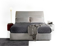 STEVEN - Fabric bed with upholstered headboard _ Tremolada