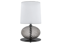 ABAT-JOUR - Blown glass table lamp with fabric lampshade _ VENINI
