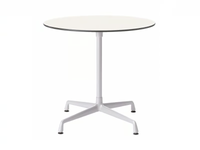 CONTRACT TABLE ROUND - Round melamine table with 4-star base _ Vitra