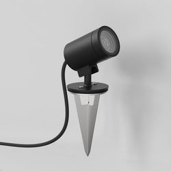 Professional Functional light - Bayville Spike Spot 12V Textured Black | lighting for Interior Design Projects